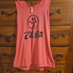 Zumba Fitness Pink Sleeveless Relaxed Tank Top